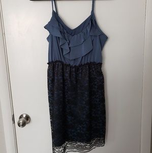 Xhilaration Ruffles and Lace Mini Dress